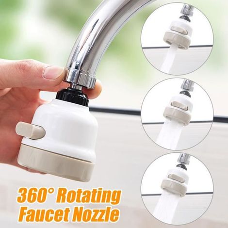 AvanC Robinet de Cuisine 360° Rotatif Flexible Robinet Tête de Douche Diffuseur Buse Rotative Réglable Booster Robinet (1/4)
