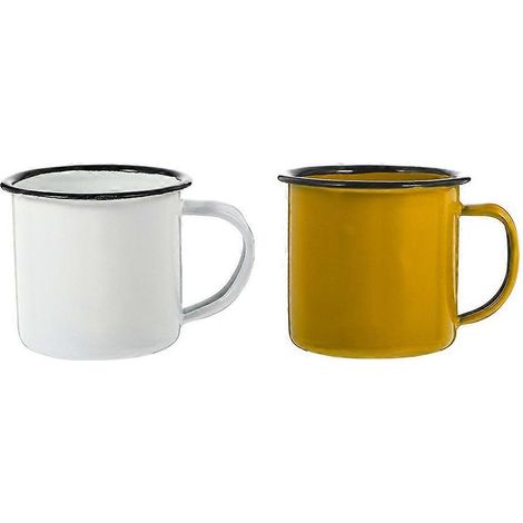 Set aus 2 Retro-Teetassen aus Eisen, praktische Tassen zur Aufbewahrung von Tee (1/5)