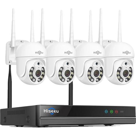 Sistema de cámara de seguridad, resolución de 5 MP, detección de humanoides por IA, sistema PTZ de 5 MP, ninguno (1/2)