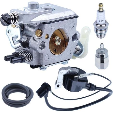 Kit carburateur et bobine d'allumage pour tronçonneuses Husqvarna 50 51 55 Rancher carburateur Rancher WT-170-1 WT-170 503281504. (1/4)