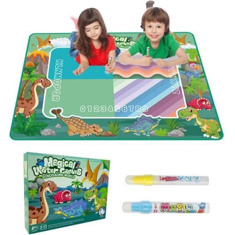 Tapis De Dessin - 100x80 Cm - Réutilisable À L'Eau - Pour Enfants À Partir De 3 Ans - 1 Pièce (1/4)