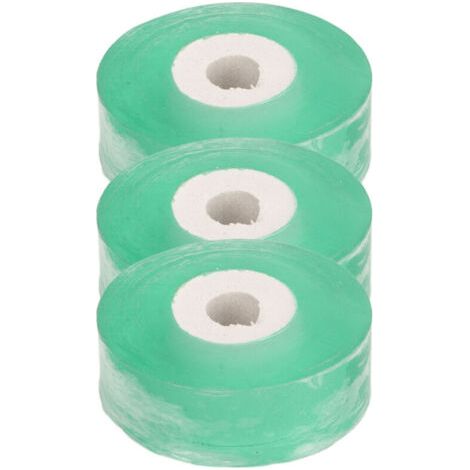 Ruban de greffage professionnel (Lot de 3 rouleaux) Ruban extensible et auto adhésif pour la réparation des plantes et le greffage (arbres fruitiers et fleurs) Vert 2 cm de large (100 m de long) (1/5)