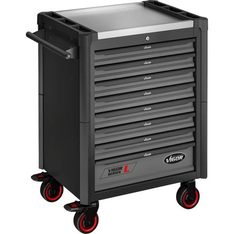 VIGOR Werkstattwagen Series L, leer, L x B x H: 723 x 459 x 1002 mm, Art.Nr. V1901-X (1/5)