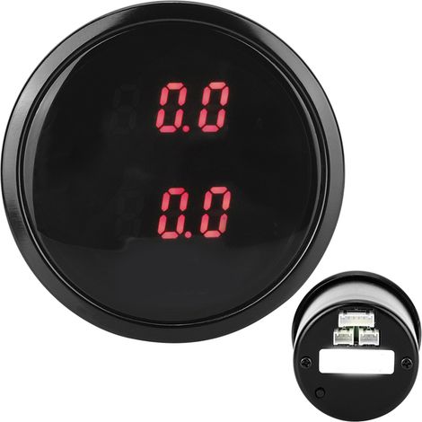 Manomètre de pression de turbo 2 pouces pour voiture, affichage numérique LED rouge, kit de capteur de pression d'air (1/5)
