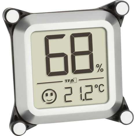 TFA Dostmann Humidore Thermo-/Hygrometer Silber 30.5056.54 (1/5)