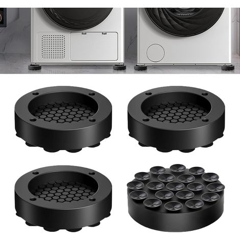 [NUNCA UTILIZADO]Patas para lavadora, 4 piezas con almohadilla de goma, almohadillas antivibración para lavadora y secadora. (1/4)