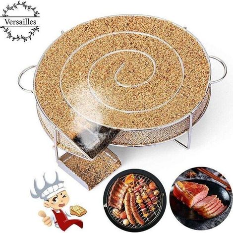 Générateur de Fumée Froide pour Fumoir Fumage Viande Poisson Grille Barbecue, (1/4)