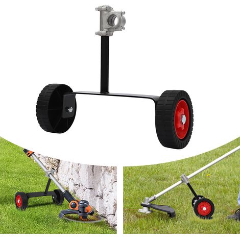 Weed Trimmer Support Wheel Adjustable Lawn Mower Auxiliary Wheels User-Friendly String Trimmer Wheel 26mm for Weed Trimmer Grass Cutter Gas String Trimmer (1/5)