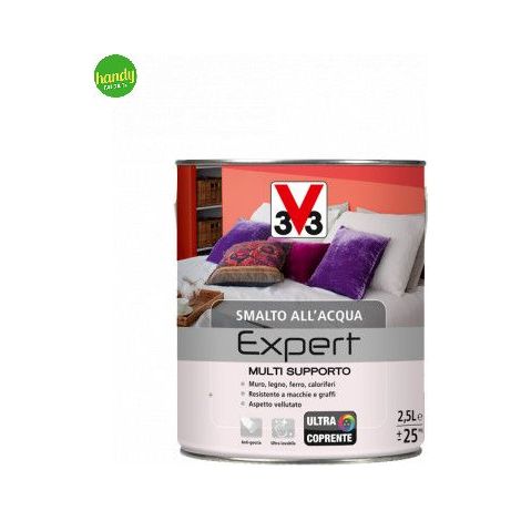Smalto Multisupporto all'Acqua Linea Expert Colore Bianco Opaco 500 ML (1/5)