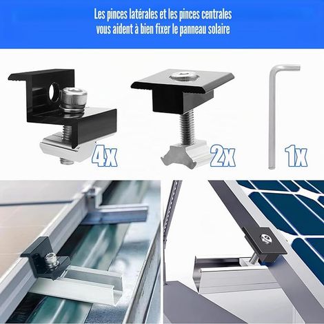 Solar Panel Mount Kit, Z-Mount, 30-35 mm Adjustable (1/4)