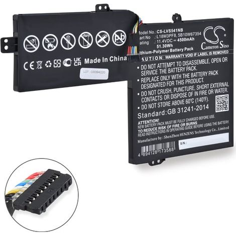 NX - Batterie ordinateur portable compatible Lenovo 11.4V 4500mAh - L18M3PF85B1 (1/3)