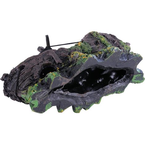 Bateau pirate / Aménagement paysager d'aquarium / Décorations pour aquarium en verre / Maisonnette / Cabane Hibi / Bateau en résine / Mini bateau filet (1/5)