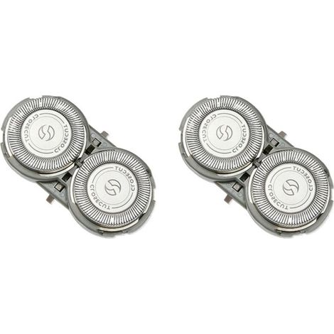 Têtes De Rasage Universelles En Acier Inoxydable Avec Support ABS Compatibles Modèles Rasoirs (1/4)
