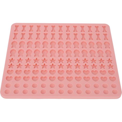 Moule en silicone pour pâtisserie cœur os étoile poisson, forme sucrée, pour biscuits gelée et friandises chien, lot multiple, résistant chaleur. (1/5)