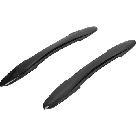 Lot de 2 protections de pare-chocs, bandes adhésives anti-rayures pour coins de portières et carrosserie, noir brillant. (1/5)