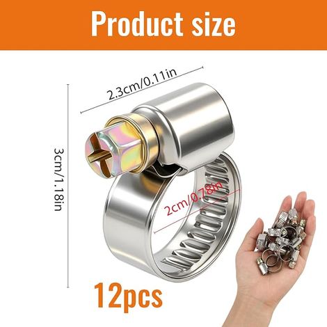 Galvanised Steel Hose Clamp Set for Hoses, Exhaust, Bellows, Fit (1/3)