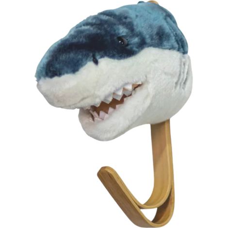 Porte Manteau Peluche tête de requin bleu (1/2)