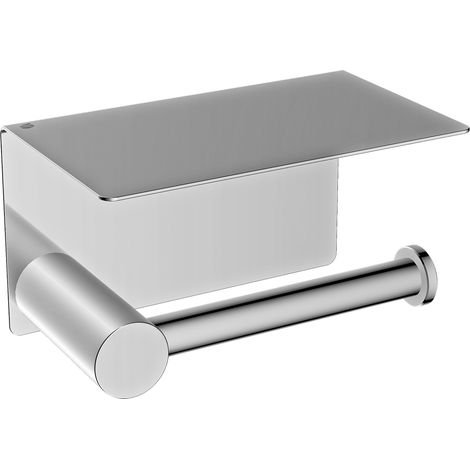 Papierrollenhalter Bernstein OLA mit Ablage Farbe: Chrom hochglanz rundes Design (1/4)