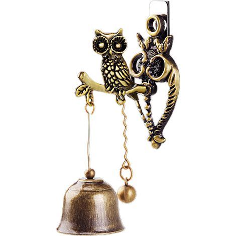 Cloche en fonte, cloche en fer en forme d'animal, carillon éolien, cloche vintage nostalgique (1/5)