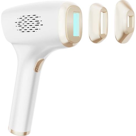 Épilateur IPL à refroidissement par glace 3-en-1 avec 3 têtes remplaçables