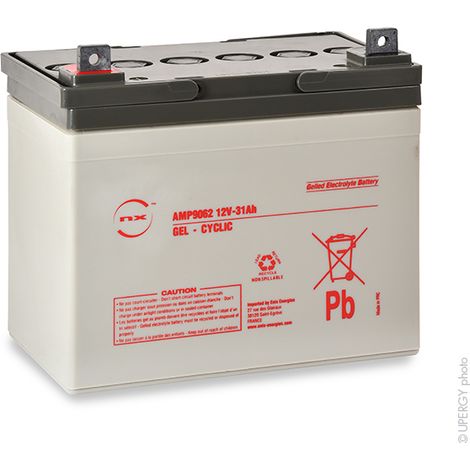 NX - Batterie plomb etanche gel NX 31-12 Cyclic 12V 31Ah M5-M (1/2)