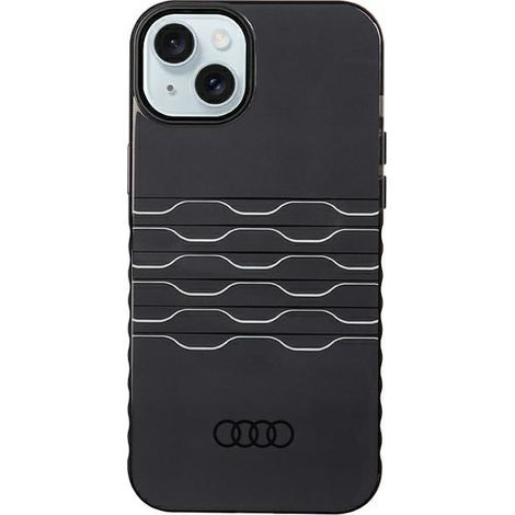iPhone 15 Plus Audi MagSafe Hartschalenetui Schwarz (1/5)