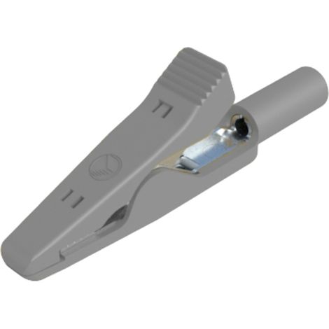 Hirschmann Test & Measurement MA 1 S gr Krokodilklemme Steckanschluss 2 mm Ohne Messkategorie Grau (1/2)