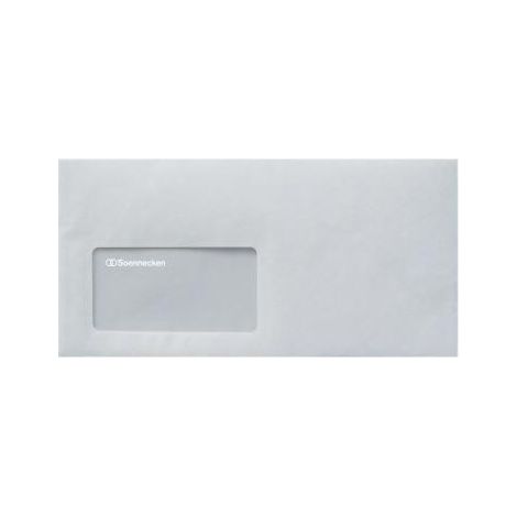 Soennecken Briefhülle 1307 DIN lang mF hk weiß 25 St./Pack.
