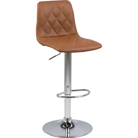 Silla de barra Norsica 965 , Giratorio, Altura ajustable, Con la espalda, 0, Cuero ecológico