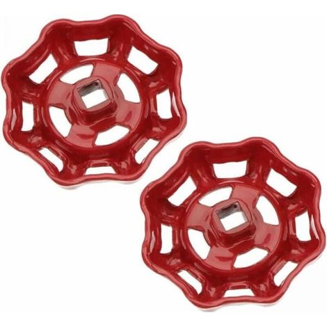 Ensemble de 2 pièces comprenant des volants de vanne en fer rouge de 7 x 7 mm, des poignées de vanne, des vannes à bille, des vannes à guillotine, des tuyaux d'eau, des robinets, des couvercles de van (1/4)
