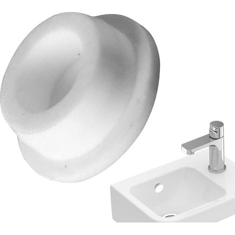 Cache-trop-Plein lavabo Décoration Ronde en Silicone réutilisable pour Cache-Trou Rond Pour Lavabo En Silicone Pour accessoires salle-de-bain, vanity, cuisine, intérieur, buanderie, (1/5)