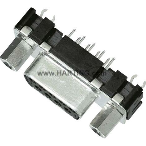 Embase SUB-D femelle 9 pôles HARTING 09661516513 180 ° à souder 1 pc(s) D15150 (1/3)