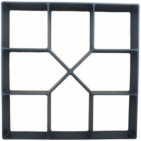 40 x 40 cm Kunststoff-Pflasterform für Gartenterrasse, Auffahrt, Terrasse, Garten, Gehwege, Beton, Zement, Pflasterweg, wiederverwendbare Pflasterform, DIY-Schalungsform – INHHUB