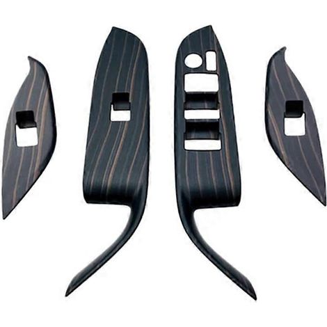 Garniture de panneau d'accoudoir de porte intérieure en imitation bois pour Toyota Noah/Voxy série 90 (22 pouces). (1/5)