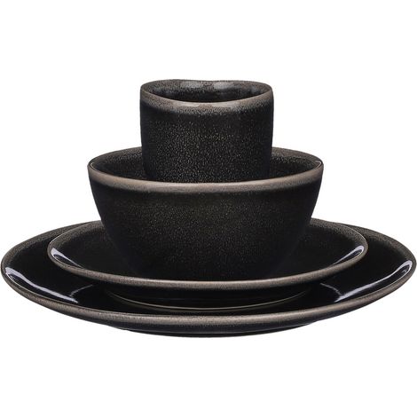 Mica Decorations Service de table Noir H32xl27xL31cm (1/5)