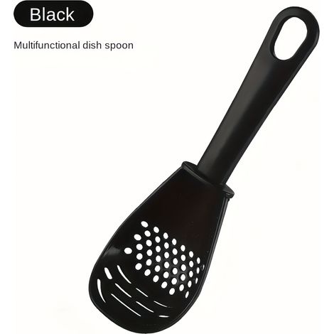 Ustensile de cuisine multifonction 7-en-1 — Presse-ail, fouet et séparateur d'œufs, presse-purée (inclut passoire et racloir)