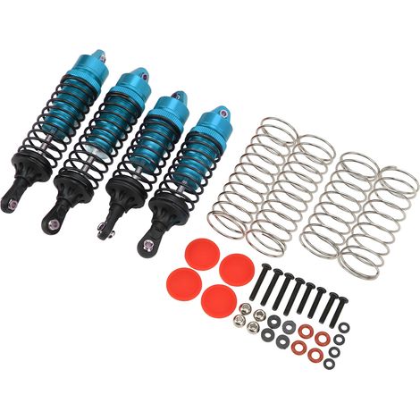 Professionelles Stoßdämpfer-Set aus Aluminiumlegierung für 1/10 RC-Cars (blau) - Stoßdämpfer für Vorder- und Hinterachse - (1/5)