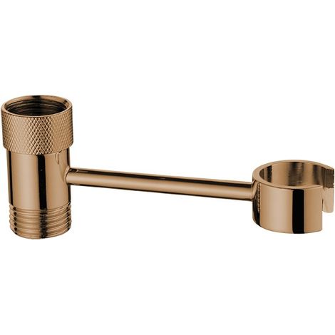 Support de pommeau de douche - Or - 43 mm - Installation sans perçage - Matériau : Laiton (1/2)