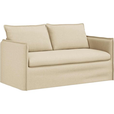 Sofá Crema 156 x 82 x 85 cm tela vidaXL