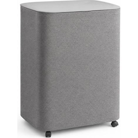 Foldable Laundry Hamper with Wheels, Rectangular Laundry Basket with Wheels for Laundry Room, 90L, style to 1 (1/5)