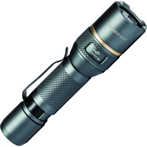 LED'S WORK Led Taschenlampe 450 Lumen IPX7 ideal für Outdoor-Aktivitäten, Aluminium (1/5)