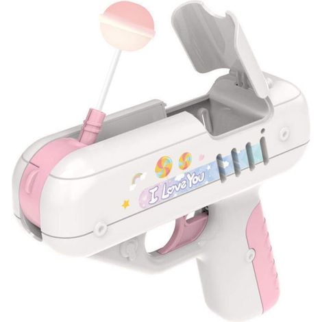Pistolet à bonbons surprise, lanceur de sucettes, jouet de rangement pour sucettes, idées de jouets et cadeaux pour enfants (garçons et filles). (1/5)