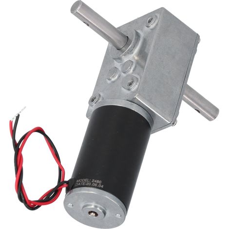 Gleichstrommotor mit Metallgehäuse, Abtriebswelle aus Edelstahl, geringer Reibungsverbrauch, Elektromotor, 12 V Gleichstrom, 27 U/min (1/5)