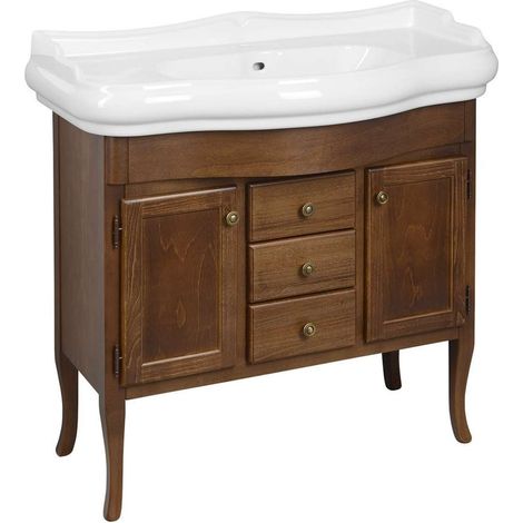 Sapho Retro - Waschtischschrank 89x80x48 cm, Buche 1620