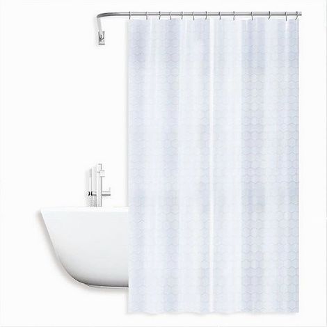 Cleafe - Tenda Per Doccia Vasca Da Bagno Effetto 3d A Nido D'ape 180x200cm 12 Ganci 87601 - (1/2)
