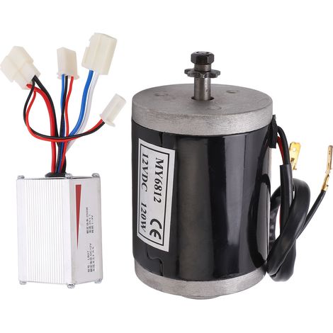 120-W-Elektromotor-Kit für Fahrräder mit 250-W-Controller, gebürstete 3-adrige Aluminiumlegierung, 12-V-Motorrad (1/5)