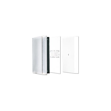 Jung Bilanciere trasparente 1 posto, con campo di scrittura, termoplastica, serie LS, trasparente LS 990 NA GL
