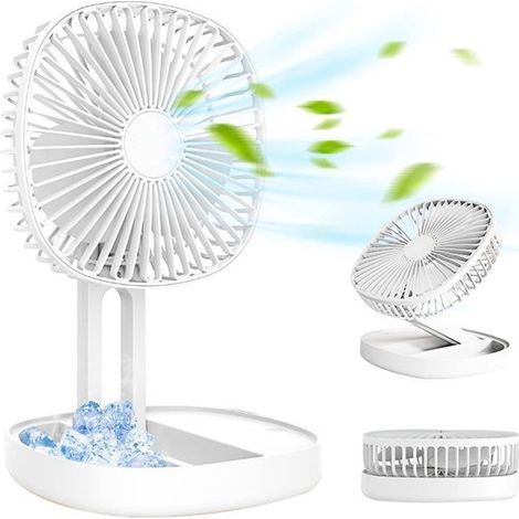 Ventilateur de table ventilateur d'ordinateur pliable portable avec 3 vitesses 185 ° petit ventilateur de table silencieux pour (1/5)