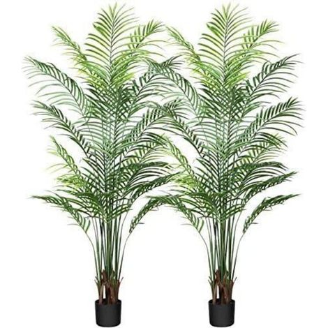 Künstliche Palme 170cm im Topf, 2er Set, Deko für Wohnzimmer & Büro (1/5)