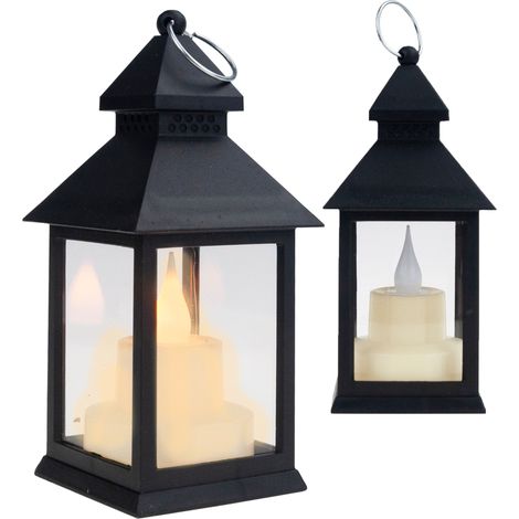 Lanterna rotante a LED con candela e fiamma mobile, per tomba TG73372-2 (1/5)
